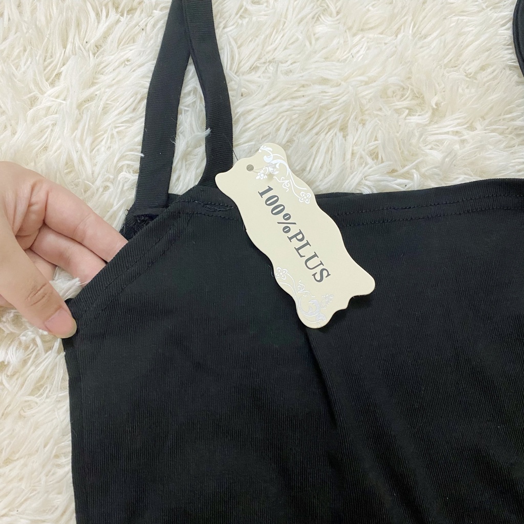 [ Rẻ Vô Địch ] [Ảnh thật] Váy hai dây bản to co giãn cổ vuông 24APRIL 🌸 Váy 2 dây basic | BigBuy360 - bigbuy360.vn