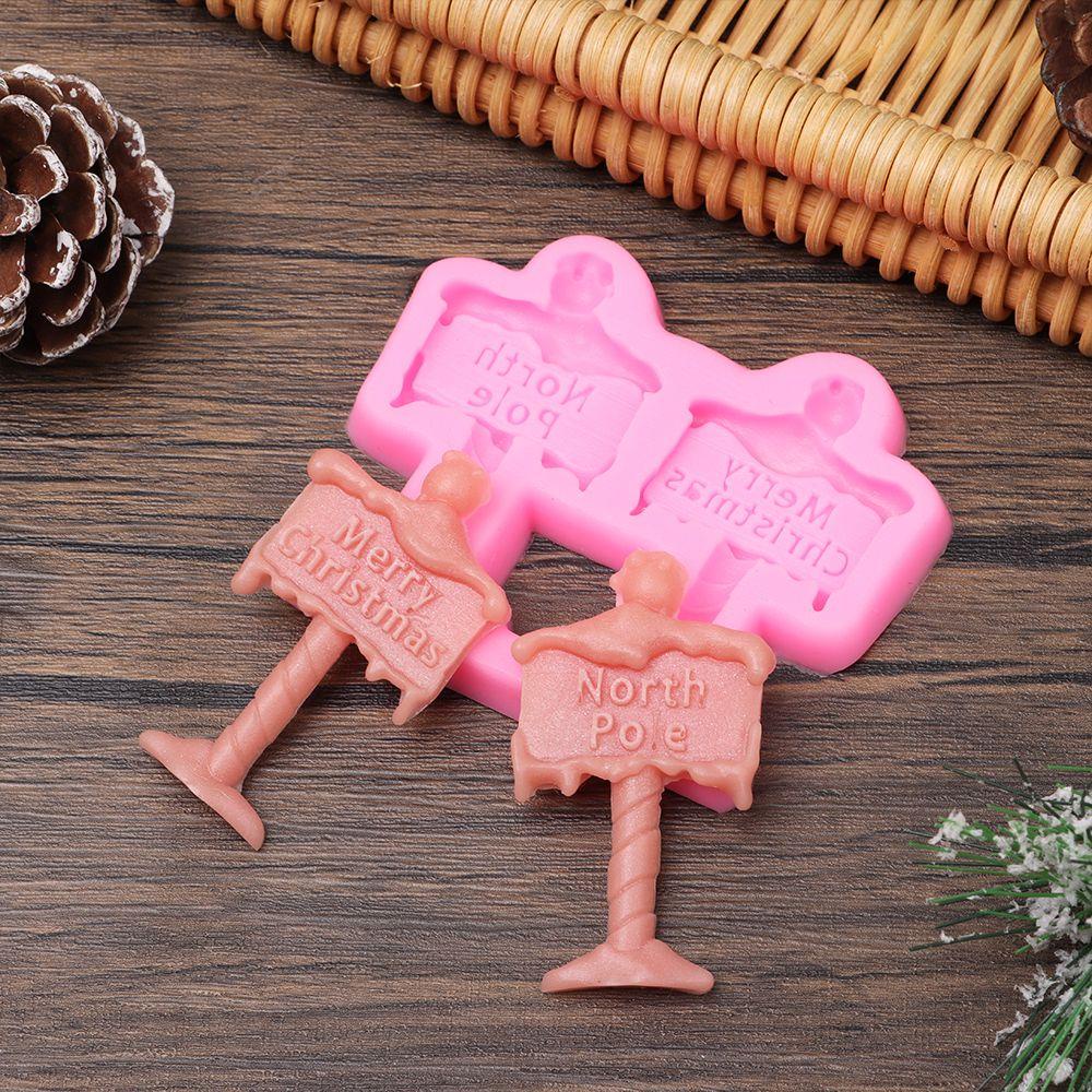 Khuôn Làm Bánh Kẹo Bằng Nhựa Resin Hình Giáng Sinh DIY