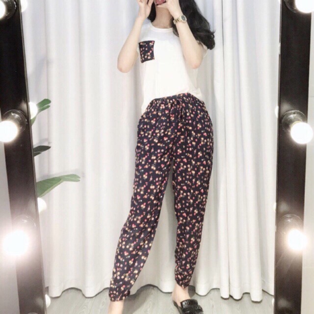 BỘ MẶC NHÀ ÁO PULL QUẦN LANH DÀI