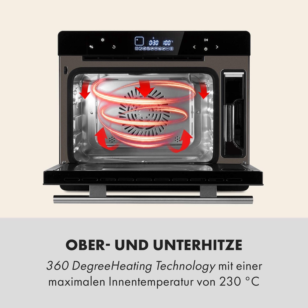 Lò hấp nướng Klarstein MasterFresh Steam Oven 24L [Hàng Đức chính hãng]