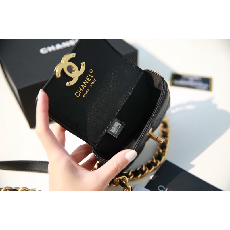 Túi CHA N E L mini viền xích fullbox
