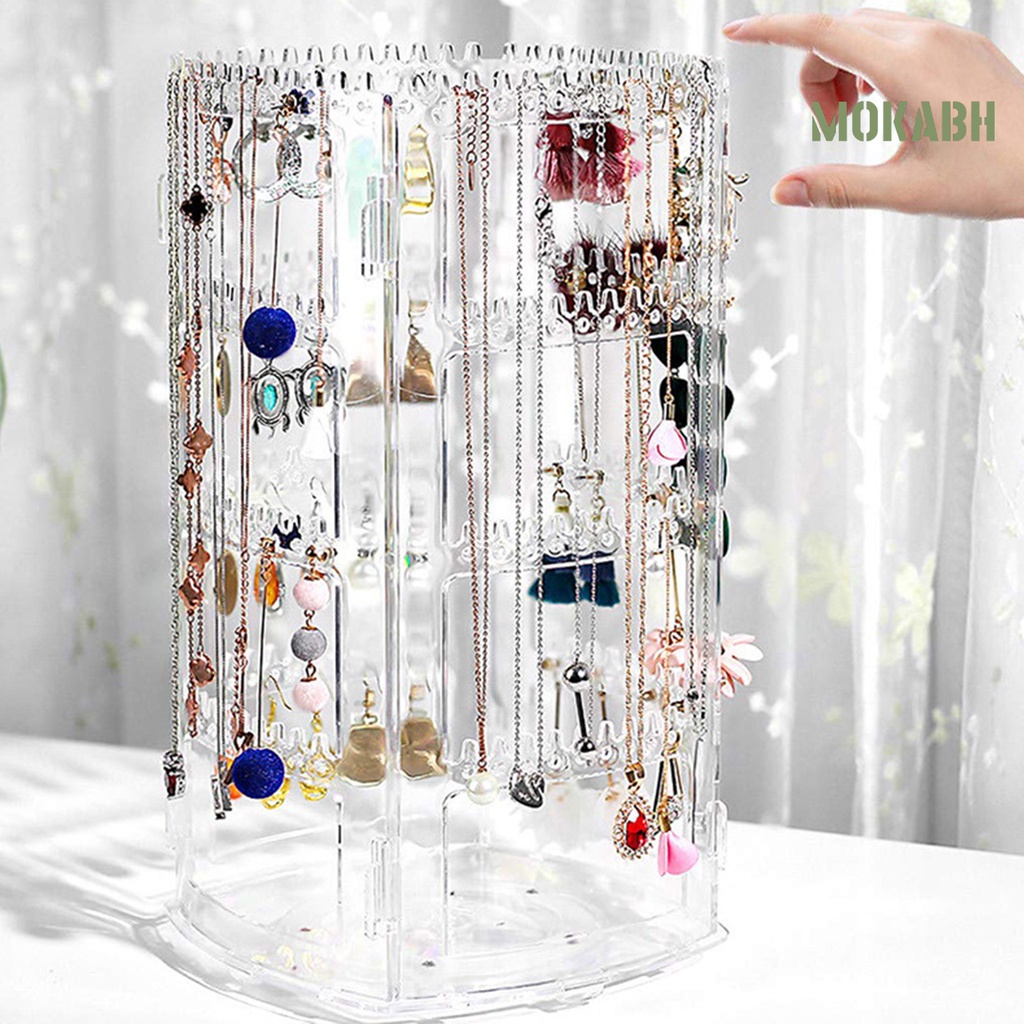 [Mới] 1 Bộ Kệ Trưng Bày Trang Sức Xoay 360 Độ Dùng Hàng Ngày