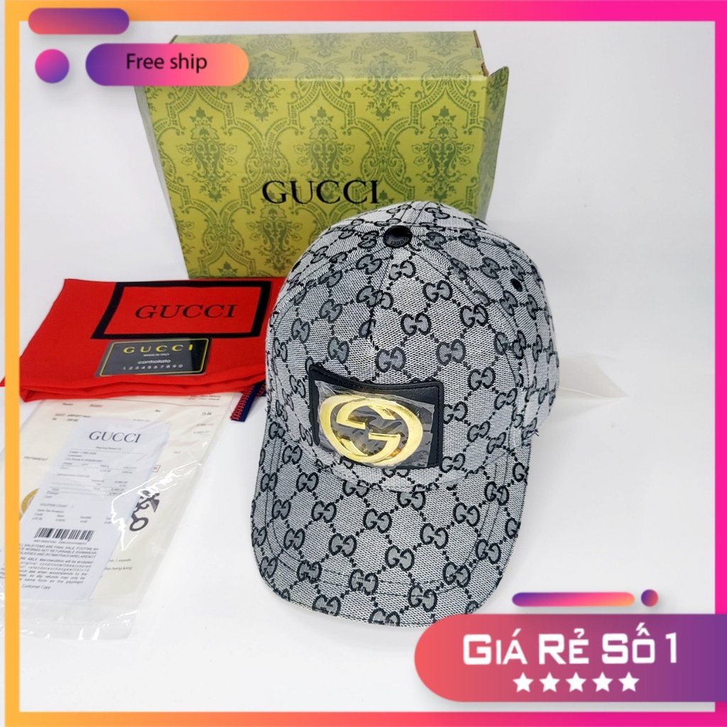 Nón kết gc Mũ lưỡi trai Gc thời trang thể thao nam nữ cao cấp logo nổi màu xanh full box cực đẹp (Nón Thiết Kế)