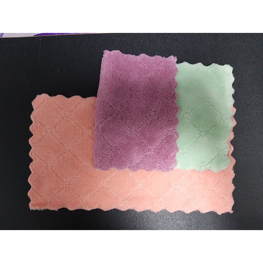 Khăn Lau Đa Năng, sợi Microfiber dày chống trầy xước,siêu thấm,siêu bền -Khăn lau chuyên dụng/ lau bếp/ lau xe/ lau bàn