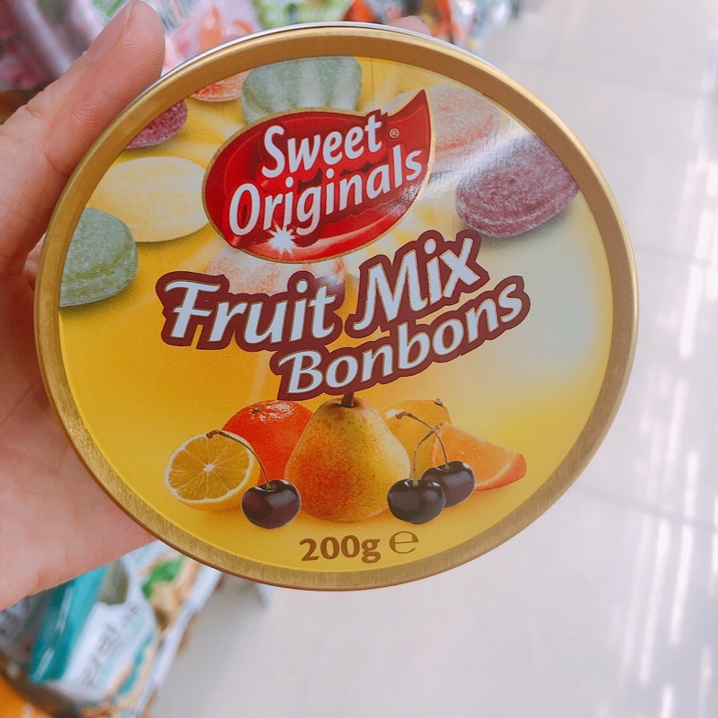 Kẹo trái cây Fruit Mix Bonbons 200g - hộp sắt