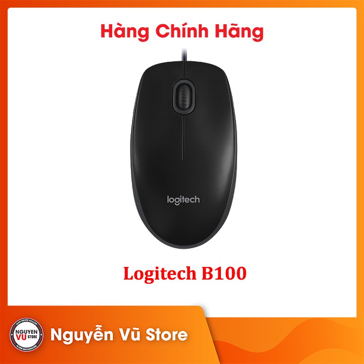 Chuột văn phòng Logitech B100 - Hàng Chính Hãng