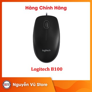 Chuột văn phòng Logitech B100 - Hàng Chính Hãng