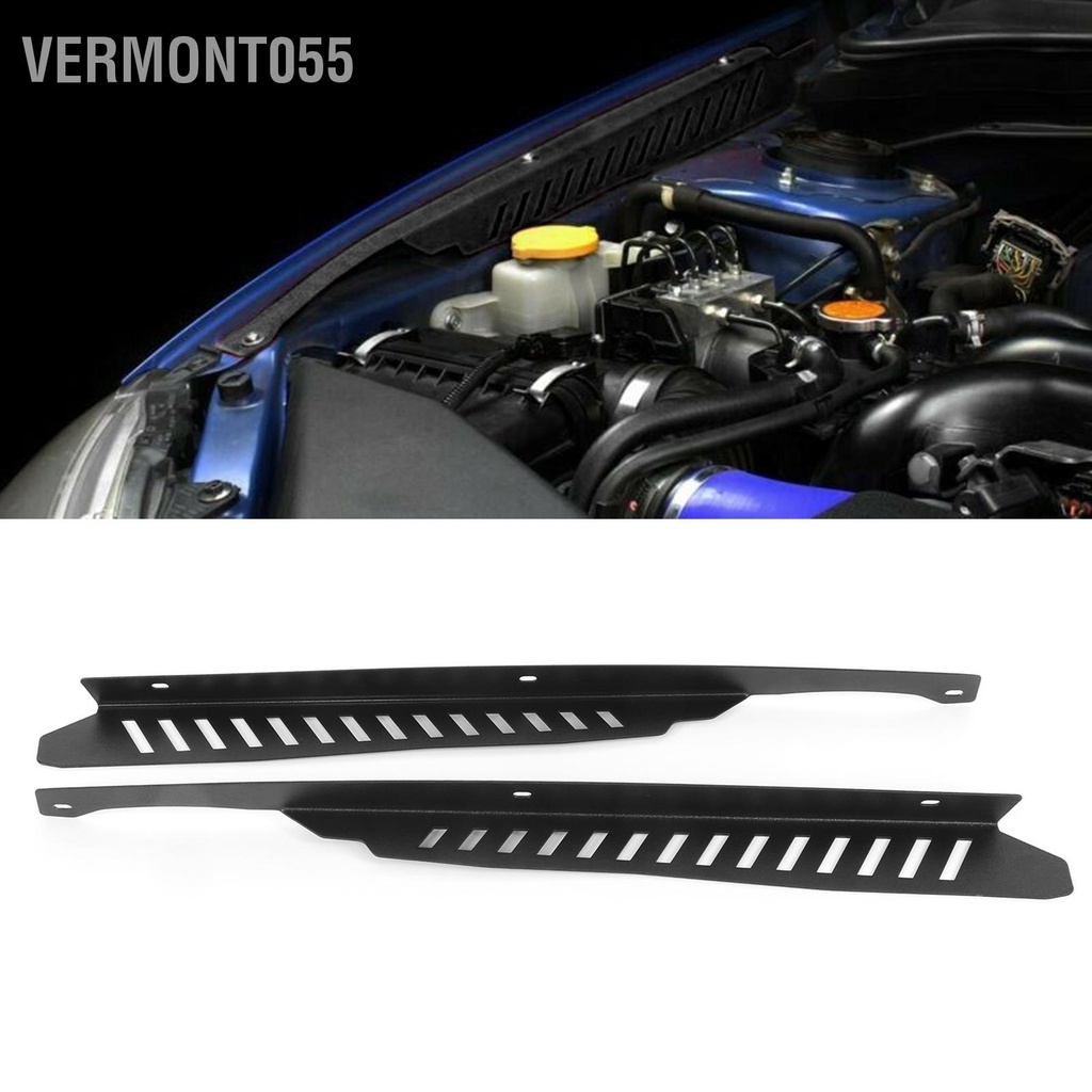Có thể bán buôn Set 2 Tấm Chắn Bùn Bằng Hợp Kim Nhôm Màu Đen Cho Subaru WRX / STI 2011 2014 Hàng giao ngay