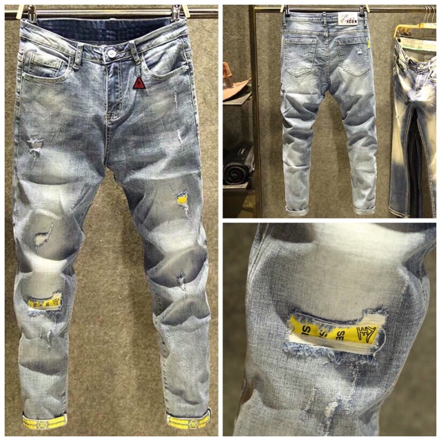 Quần jean nam mẫu mới, chất vải bò cao cấp,màu xanh đẹp giá rẻ AT 53 | BigBuy360 - bigbuy360.vn