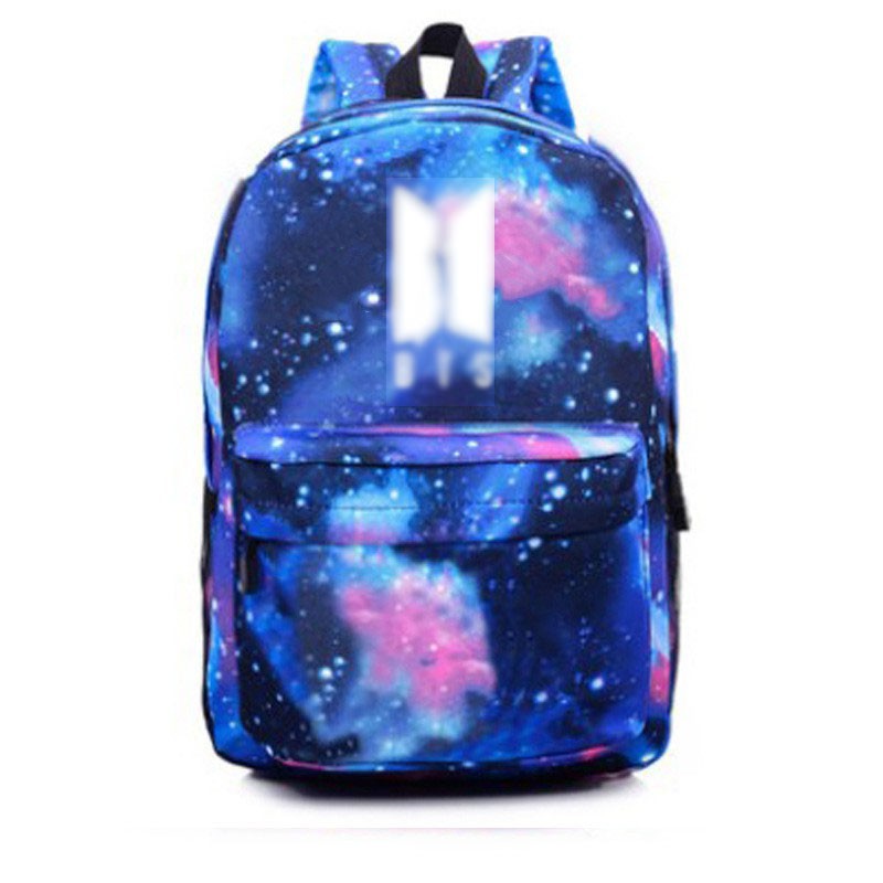 Balo BTS galaxy cặp sách bts nam nữ đi chơi đi học tiện dụng đựng đồ học tập V Jung-kook Jimin Suga Jin RM J-Hope