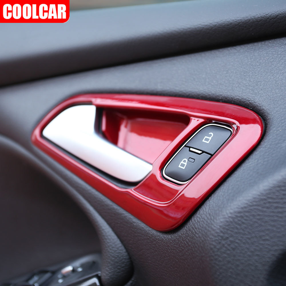 Set 4 Ốp Bảo Vệ Tay Nắm Cửa Trong Xe Ô Tô Ford Focus 4 2015-2017