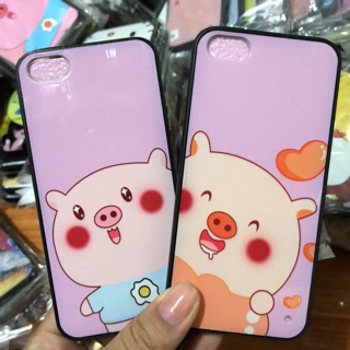 Ốp lưng Iphone 5/5S viền dẻo lưng hoạ tiết siêu dễ thương