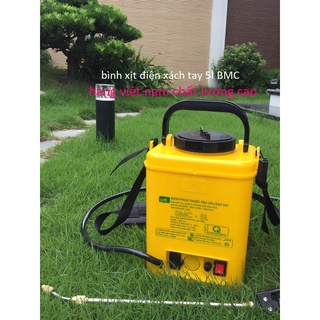 Bình bơm thuốc trừ sâu điện đeo vai 5L BMC- gọn nhẹ, tiện sử dụng - bình xịt điện