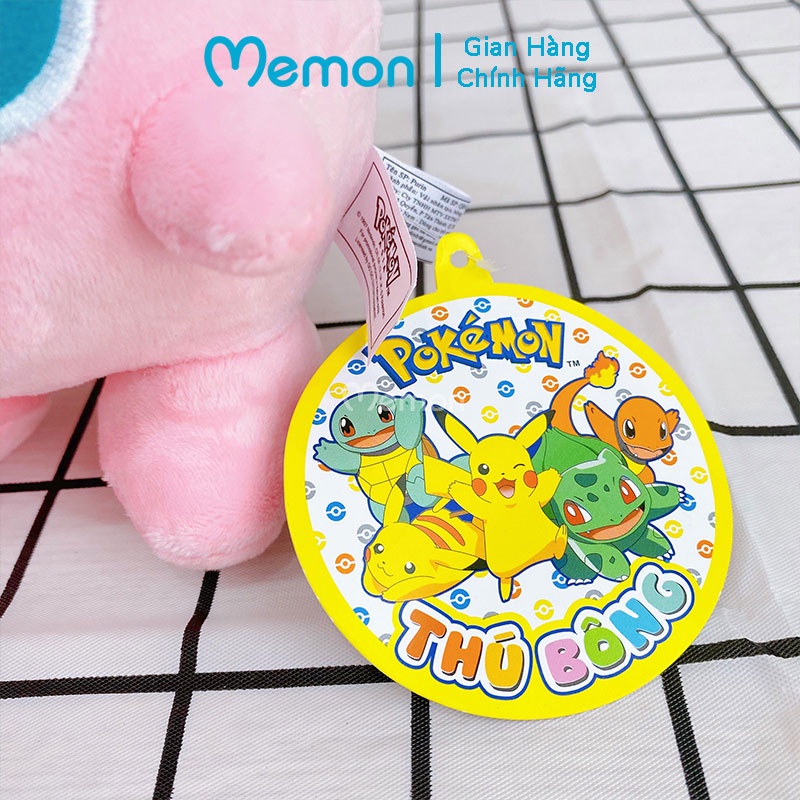 [Mã LIFEXANH03 giảm 10% đơn 500K] [Mã LIFEM1 giảm 50k đơn 99k] Gấu Bông Purin Hồng Pokemon Cấp Memon