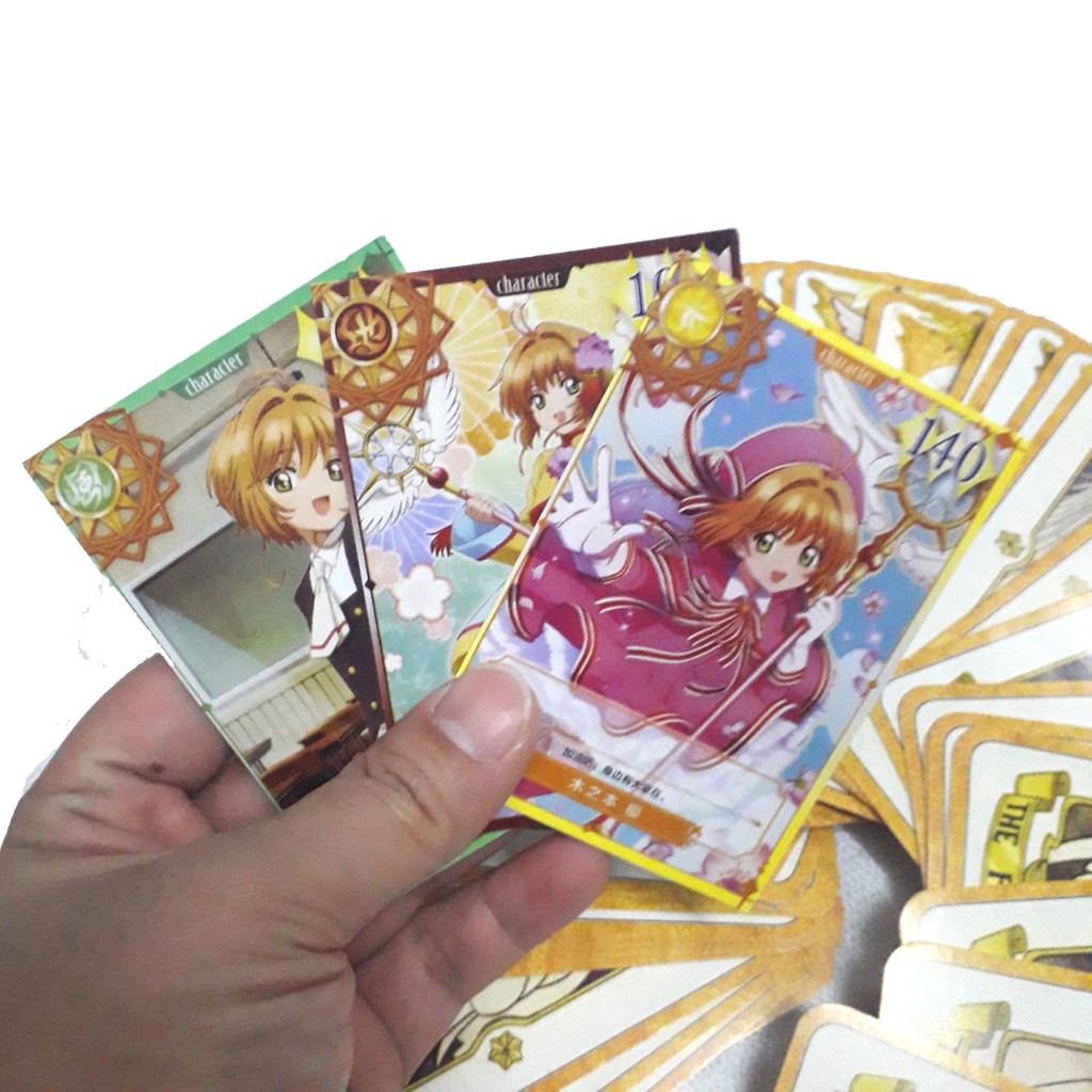 Thẻ Bài Clow Card  - SAKURA 56 lá bài   Kèm bài dịch Tiếng Việt