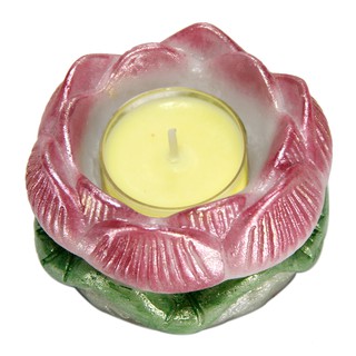 COMBO 6 chân đế nến tealight hoa sen bằng đá poly