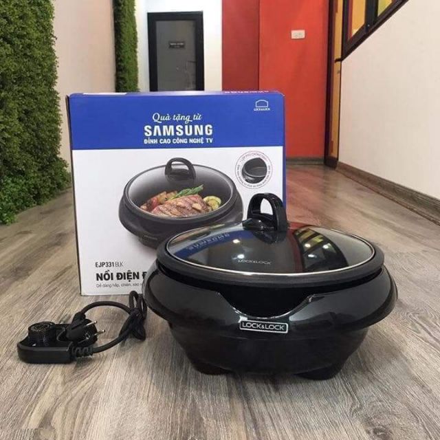 NỒI LẨU ĐIỆN LOCK&LOCK EJP331BLK 5 LÍT- 28 CM