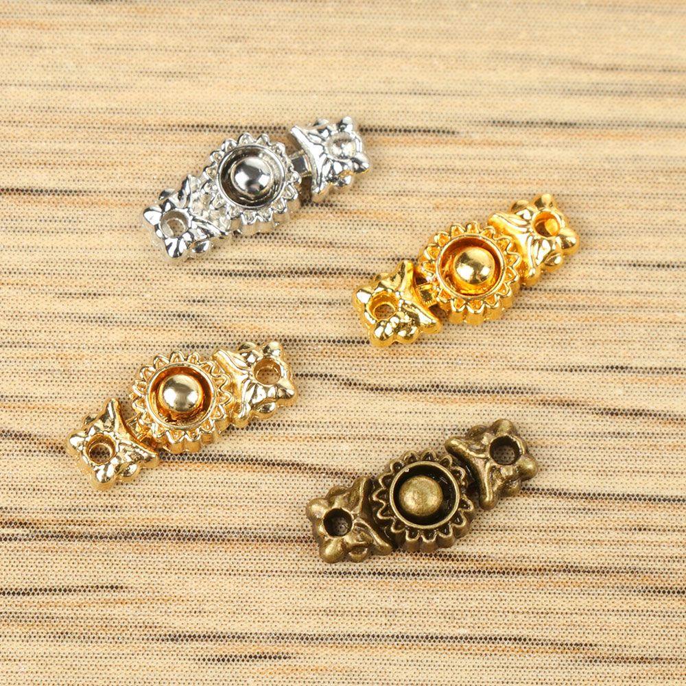 Bộ 10 Nút Thắt Lưng 10mm Bằng Kim Loại Dành Cho Búp Bê / Túi Xách / Quần Áo