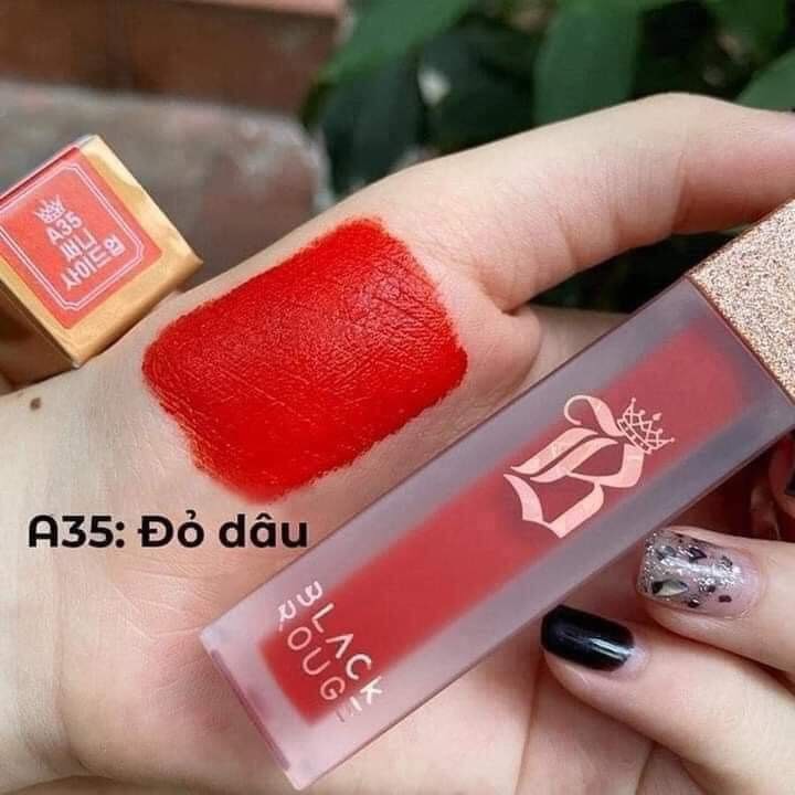 Son Black Rouge Ver 7 mới mới *** Son Kem Lì Cao Cấp không trôi***HÀNG CHUẨN- Không Chì, A37 màu đỏ nâu đất