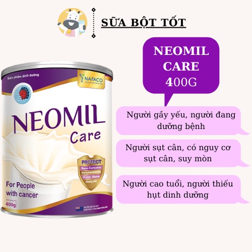 Milk - Sữa bột Neomil Care 400g: Dinh dưỡng chuyên biệt cho người ung thư