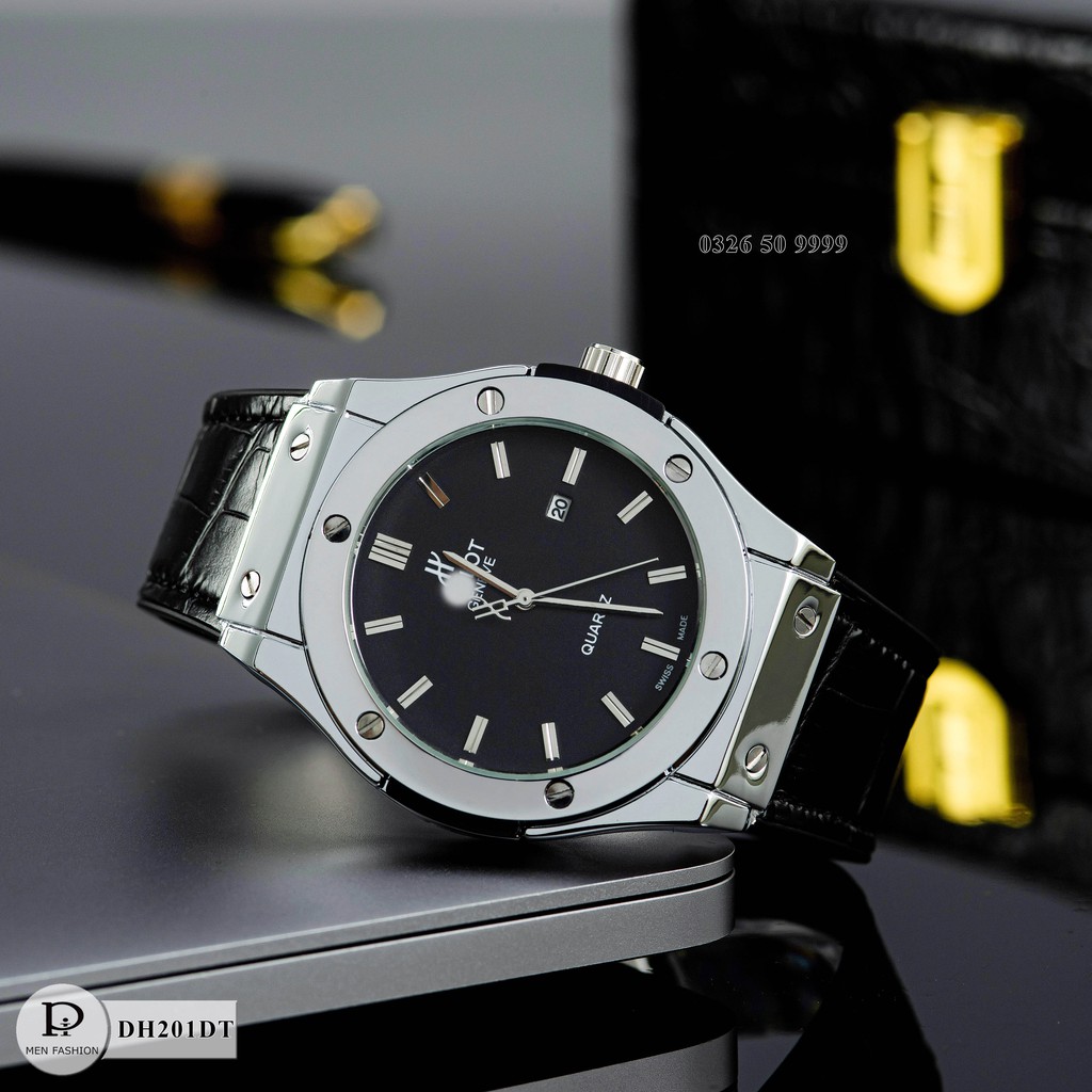 Đồng hồ nam Hublot - máy pin kim thể thao, tặng vòng bảo hành 12 tháng DH201 - Shop450