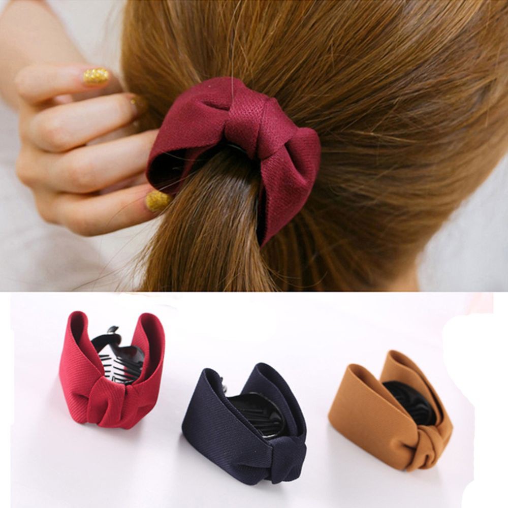 Kẹp tóc kiểu hình nơ xinh xắn phong cách hàn quốc dành cho nữ