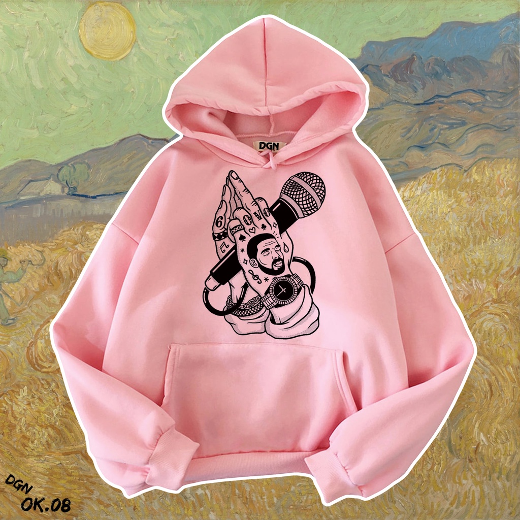 Hoodie hồng đẹp siêu chất OK.08