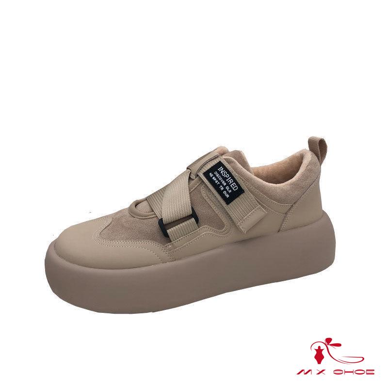 M & X ~  Giày Thể Thao Quai Dán Dày Phong Cách Mới 2022 Dễ Phối Đồ Hợp Thời Trang Cho Nữ