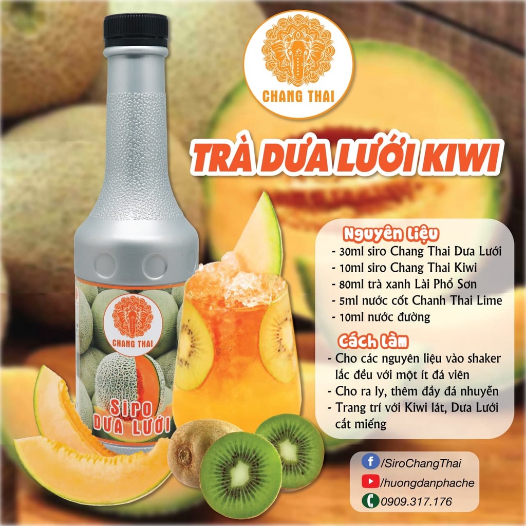Siro Dưa Lưới Chang Thai 1000ml