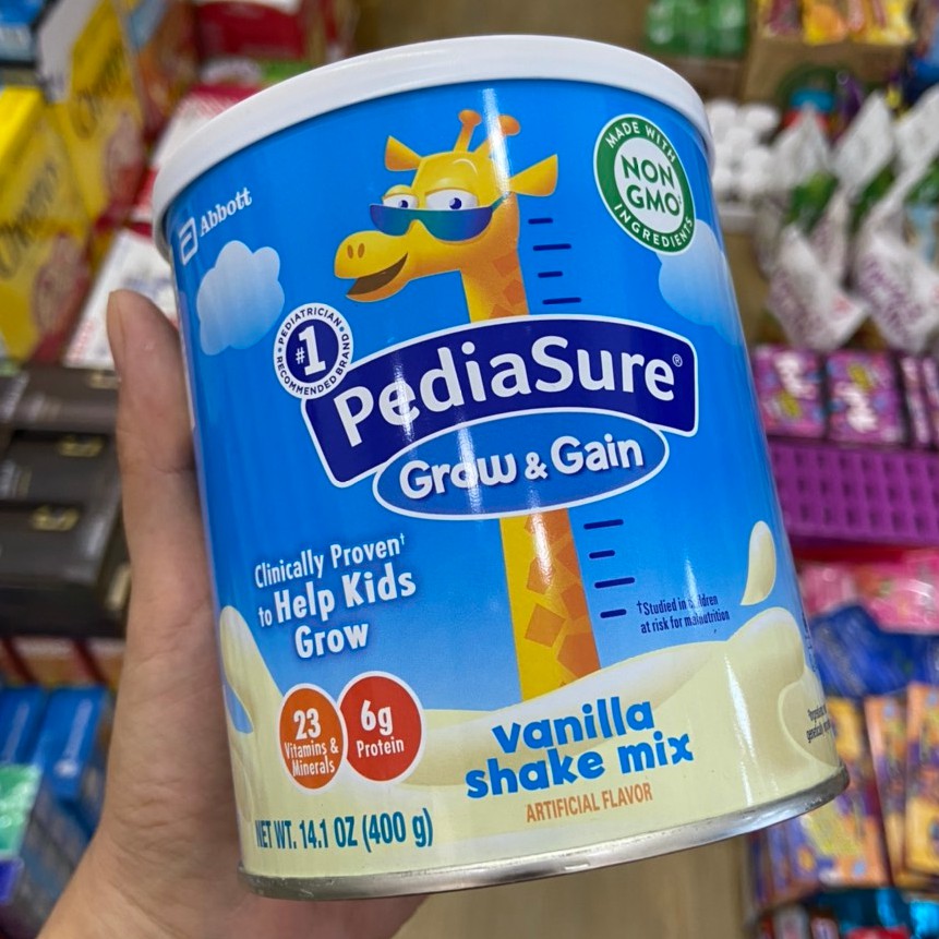 Sữa Pediasure Grow&Gain giúp tăng chiều cao hương vani 400g Mỹ.HSD:T3/2022