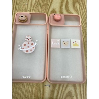 Ốp lưng IPhone 6plus/ 7plus/8plus viền màu nút đậy camera AD_case shop