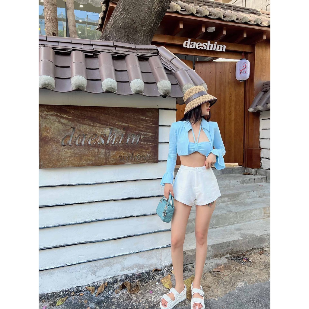 Set Nữ Cotton Candy Cardigan , Chất Vải Tăm Nhuyễn Thoải Mái , WSD000385 , Somehow