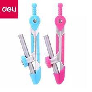 Set 5c Hộp compa chì gỗ deli