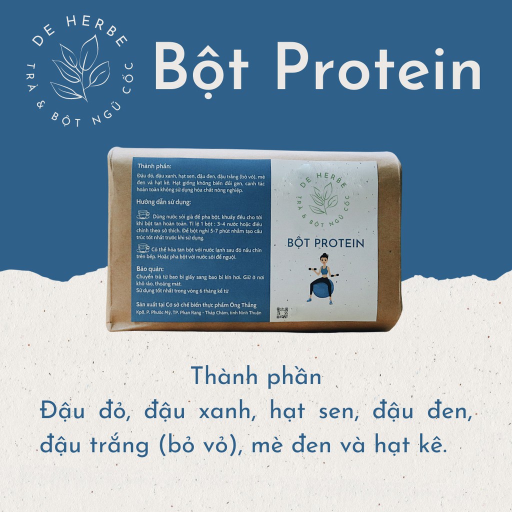 BỘT PROTEIN THỰC VẬT THUẦN CHAY - TĂNG CƠ - GIẢM MỠ 500GR