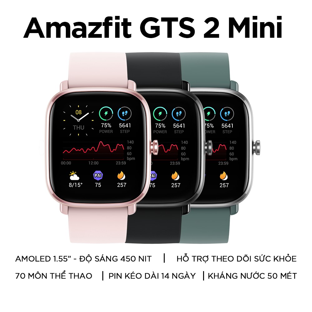 (New version) Đồng Hồ Thông Minh Amazfit GTS 2 Mini - Hàng Chính Hãng - Bảo Hành 12 Tháng | BigBuy360 - bigbuy360.vn