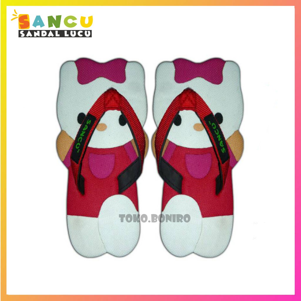 Giày Sandal Họa Tiết Mèo Xinh Xắn Dành Cho Bé Gái | Sancu Nguyên Bản | Sancu