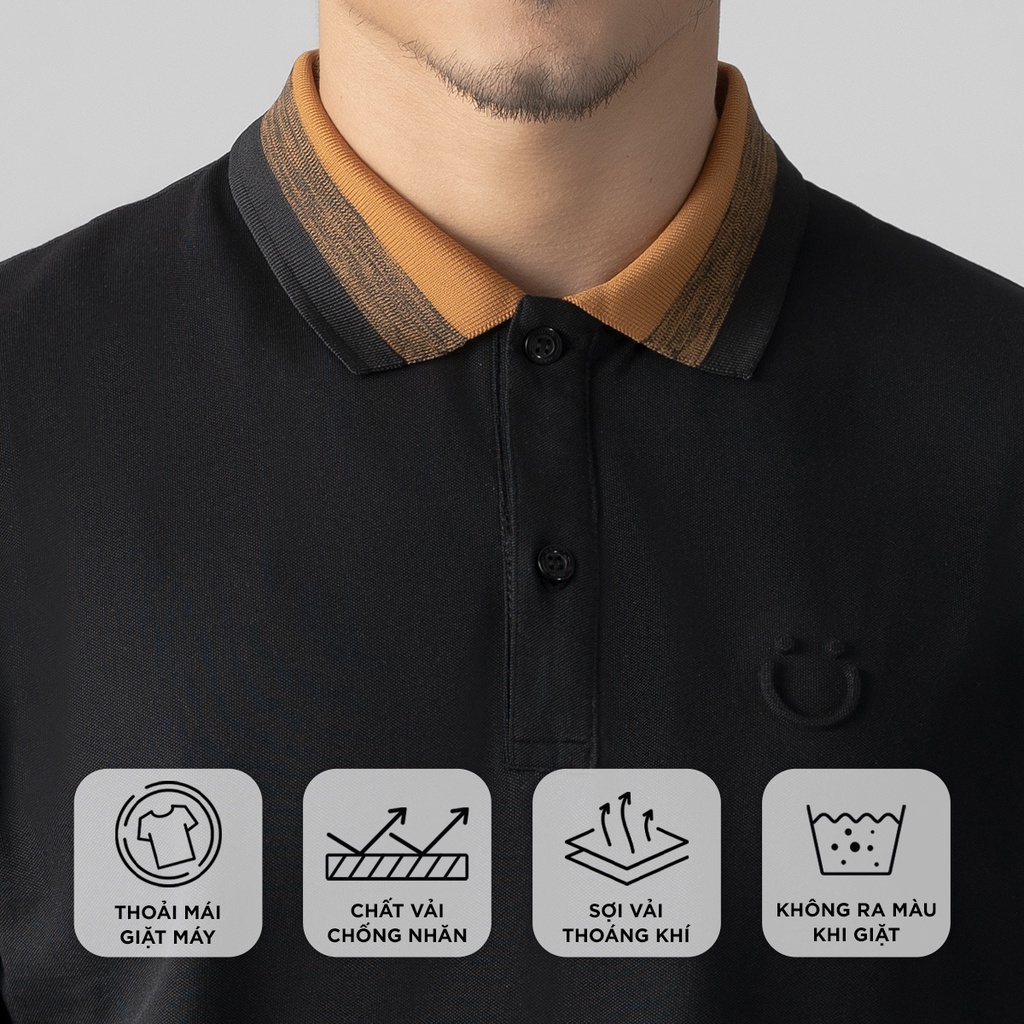 Áo polo nam cổ bẻ FLEN vải cá sấu Cotton kháng khuẩn ,chống nhăn, sang trọng - thanh lịch - HAPPYHOW