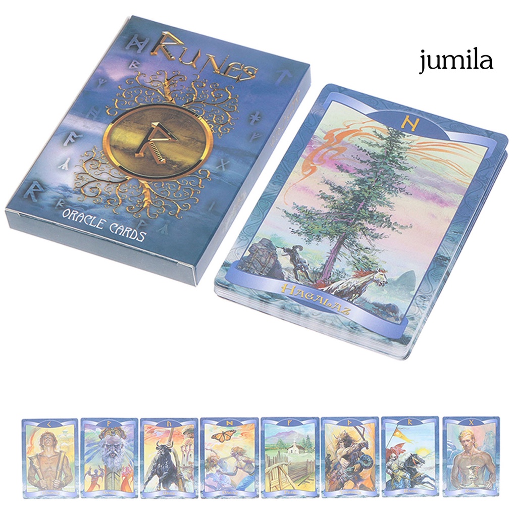 1 Bộ Bài Tarot Tiếng Anh Dark Angels Di Abundance Runes Oracle