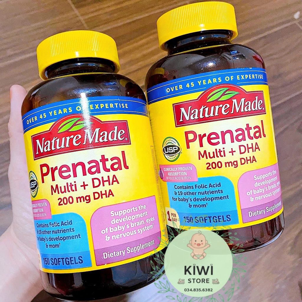 Vitamin tổng hợp cho bà bầu Prenatal Multi Dha Mỹ 150 viên