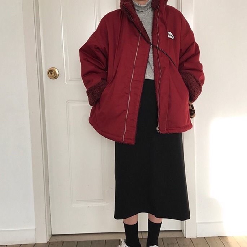 ORDER Áo khoác mặc 2 mặt bông phao