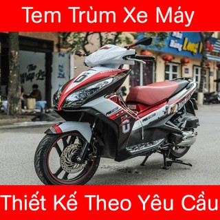 Tem Trùm Air Blade Trắng Đen Ohlins
