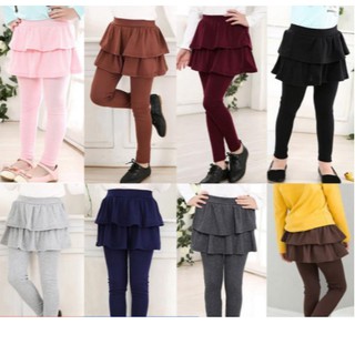 ❤ chân váy xòe kèm quần legging chấm bi dễ thương cho bé gái