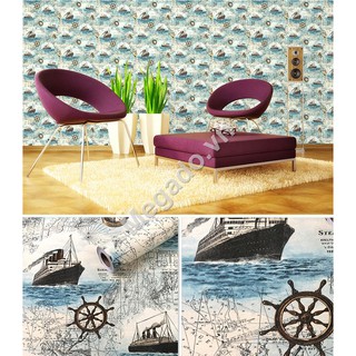 Giấy dán tường con thuyền C0017