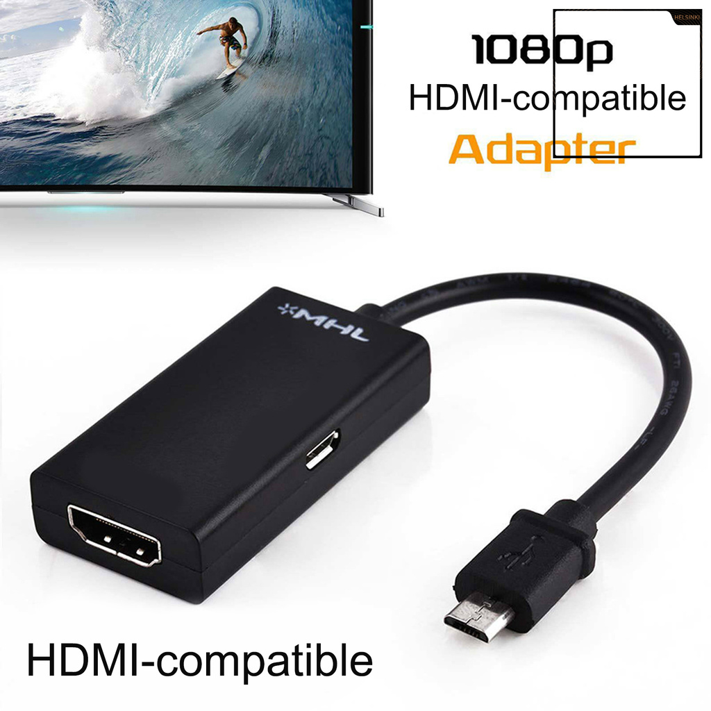 Bộ Chuyển Đổi Videoinki S2 Mhl Micro Usb Sang 1080p Hdmi-Compatible Cho Android Samsung Huawei