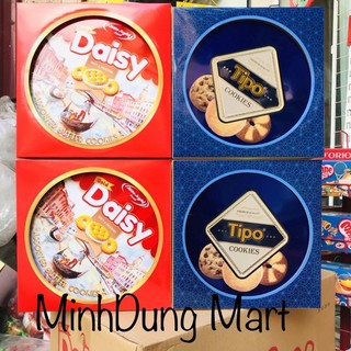 (kèm túi xách )Bánh Tipo/Gold Daisy hộp sắt Hữu Nghị 330/315g