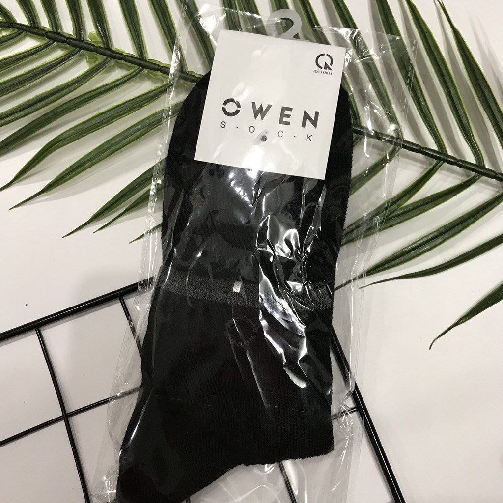 Tất hài, tất lười nam Owen TAT03 mềm mại co giãn tốt không cổ chống tuột khử mùi hôi chân không xù lông Mai xuất dư