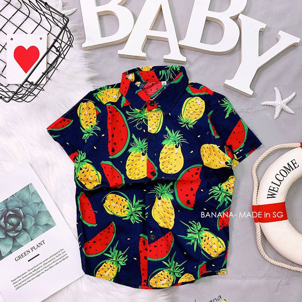 [New Hot 2021] Áo trái cây hawai sơ mi vải vải đũi loại đẹp | BigBuy360 - bigbuy360.vn