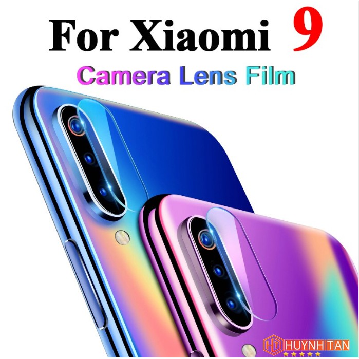 Kính cường lực camera cho Xiaomi Mi 9 / Mi 9 SE trong suốt vát cong 2,5D