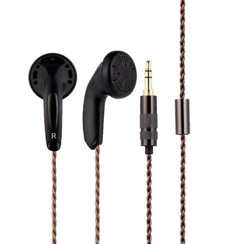 FENGRU DIY EMX500 Bro In-ear Flat Head Plug DIY Earphone HiFi Bass Earbuds DJ Earbuds Heavy Bass Sound Quality