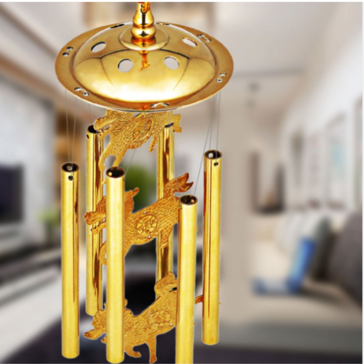 Chuông gió phong thủy bằng đồng 5.3cm